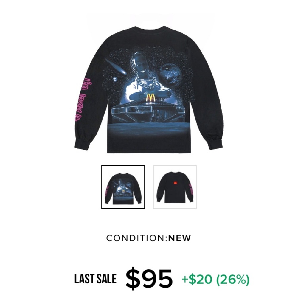 L Travis Scott x McDonald’s collaboration merch